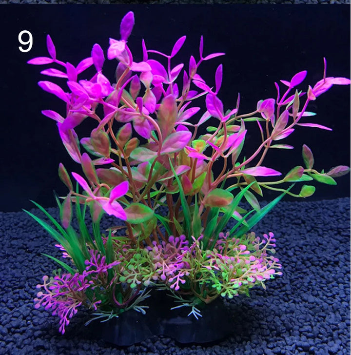 Artificial fish tank grass