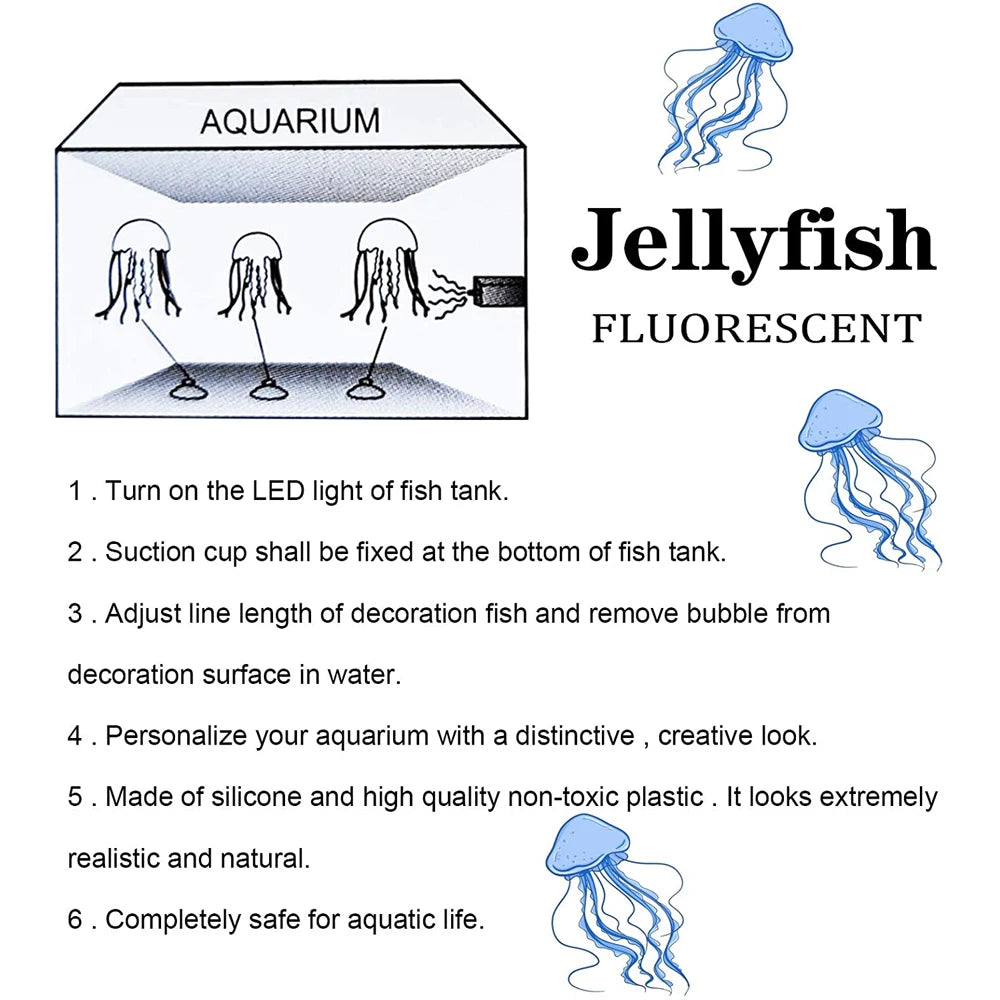 Artificial jellyfish for aquarium landscape