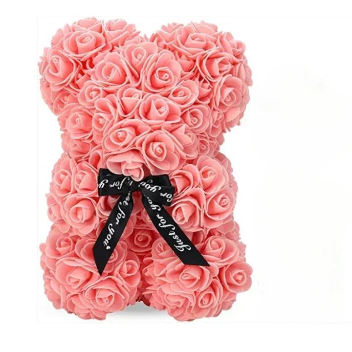 Artificial rose bear for gifts