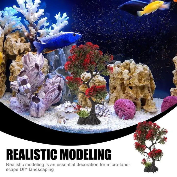 Artificial simulation tree for aquarium landscaping.