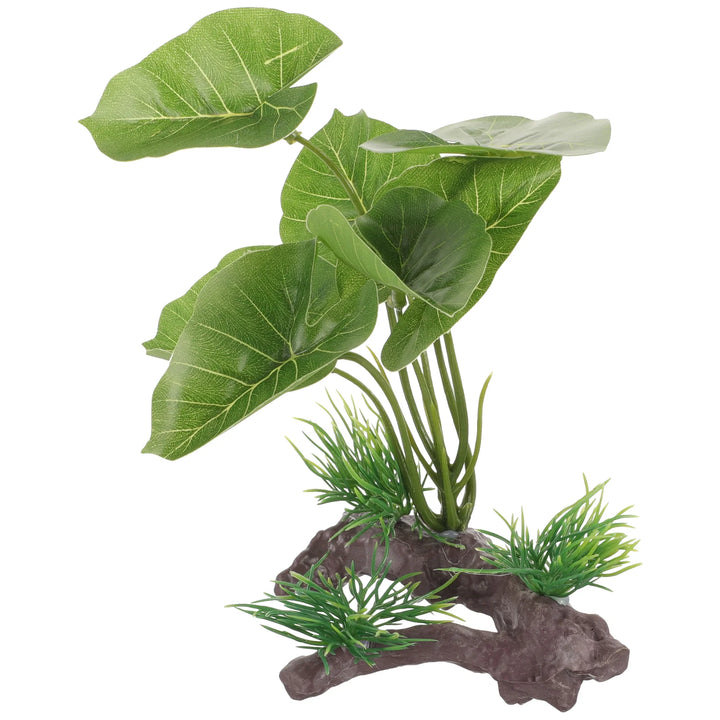 Artificial tall water plants for aquariums.