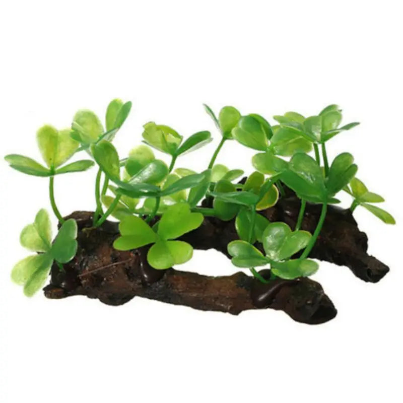 Artificial turtle tree trunk decoration for aquariums.