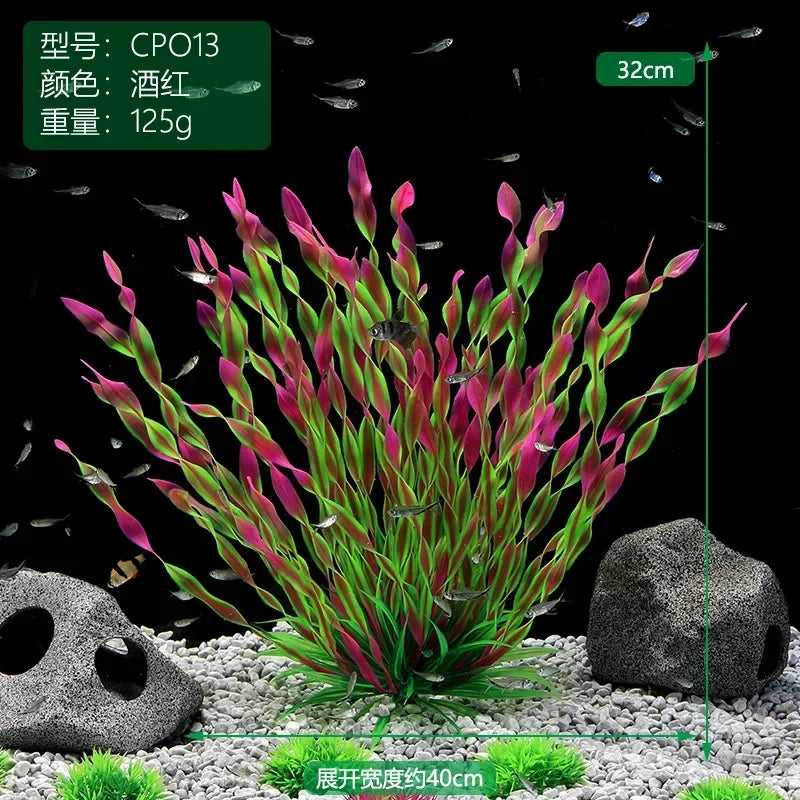 Artificial underwater plants for fish tank