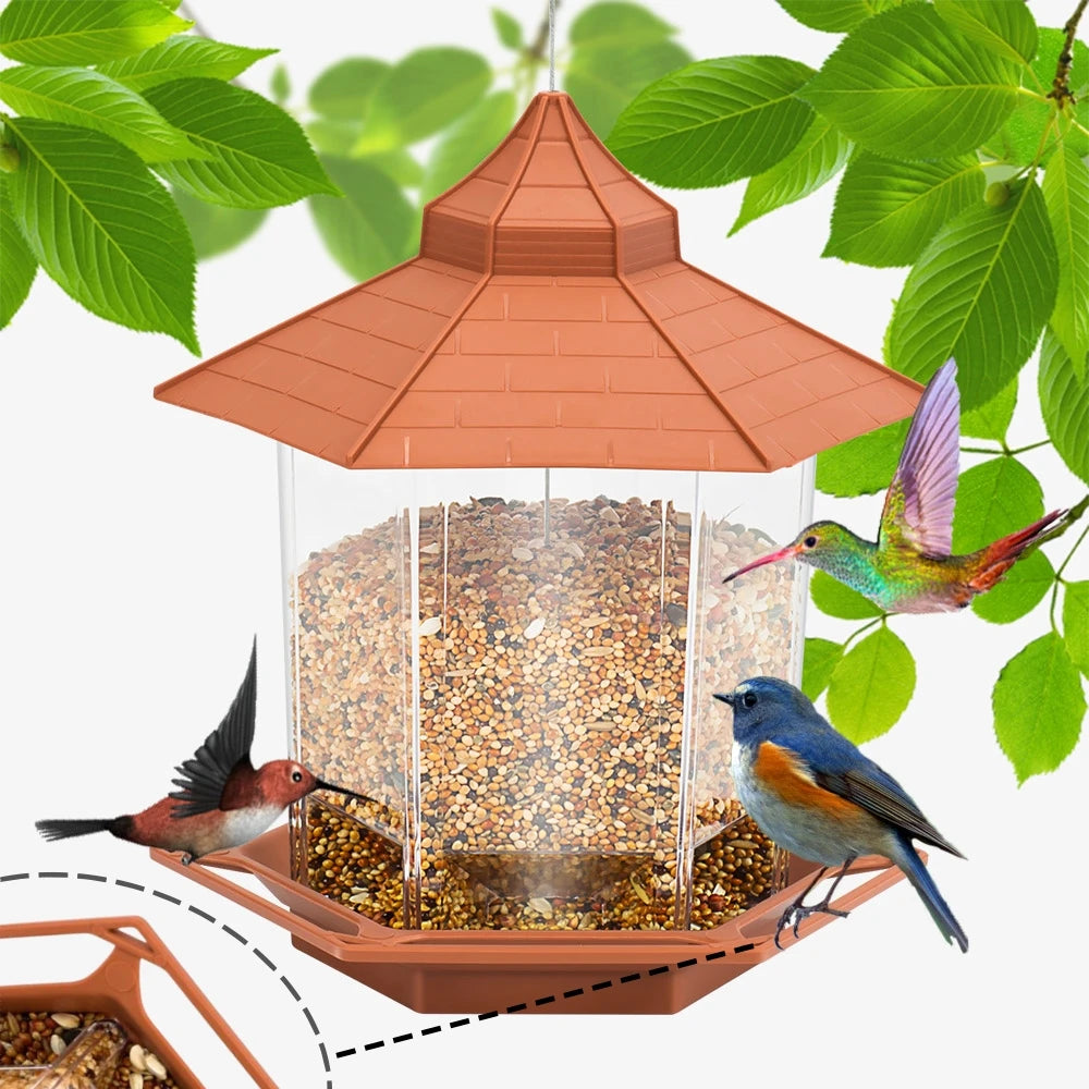 Automatic Bird Feeder Hanging Food Feeding Tool