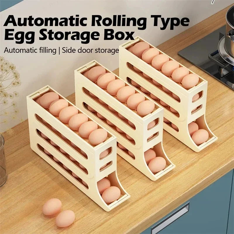 Automatic Rolling Egg Storage Container