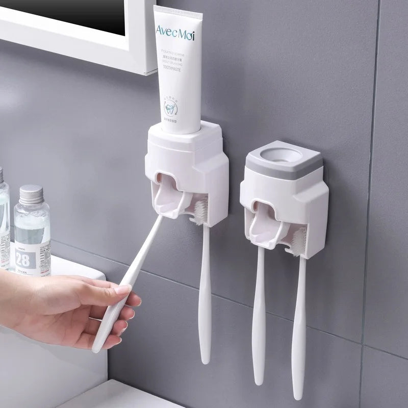 Automatic Toothpaste Dispenser Set Wall-Mounted