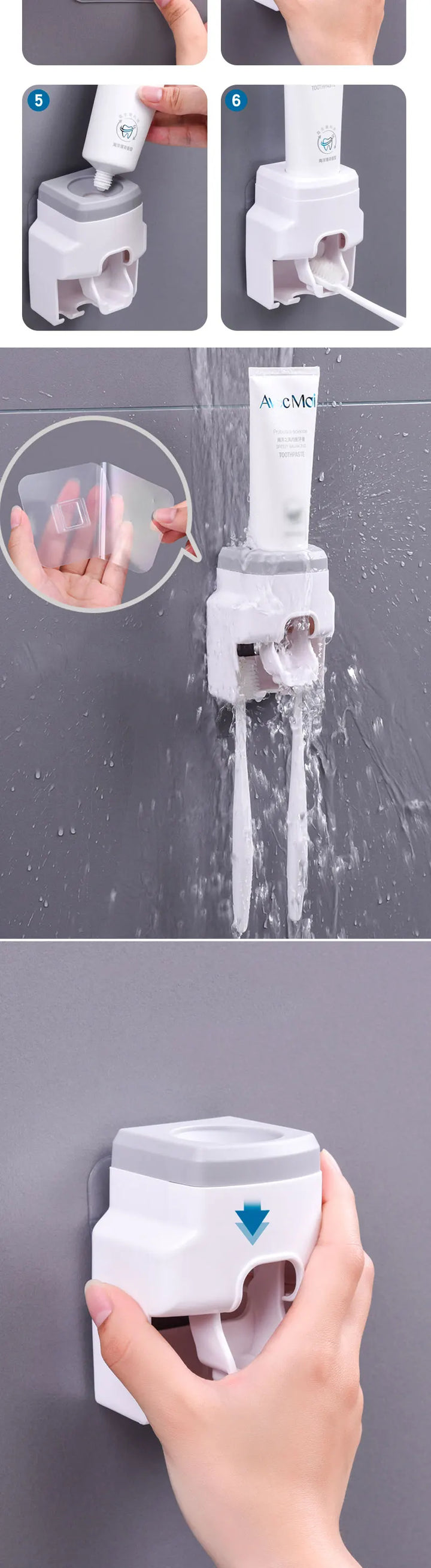 Automatic Toothpaste Dispenser with No-Punch Design