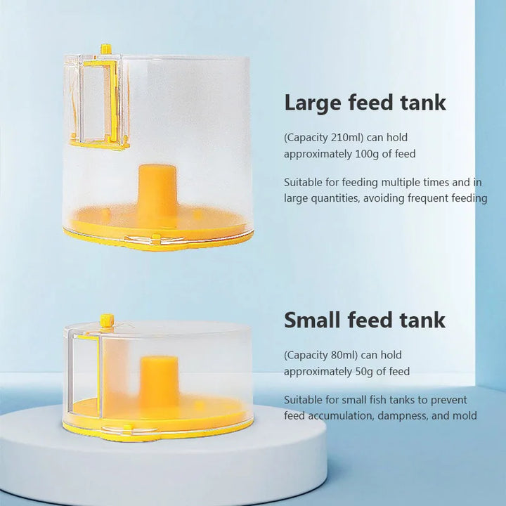 Automatic aquarium feeder for easy feeding.