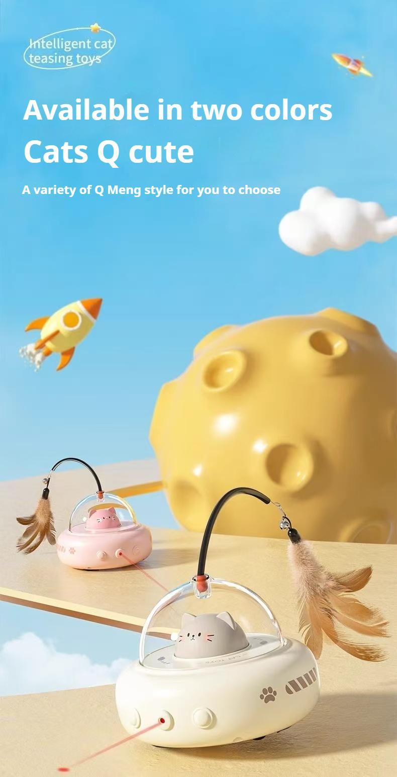 Automatic laser cat play car