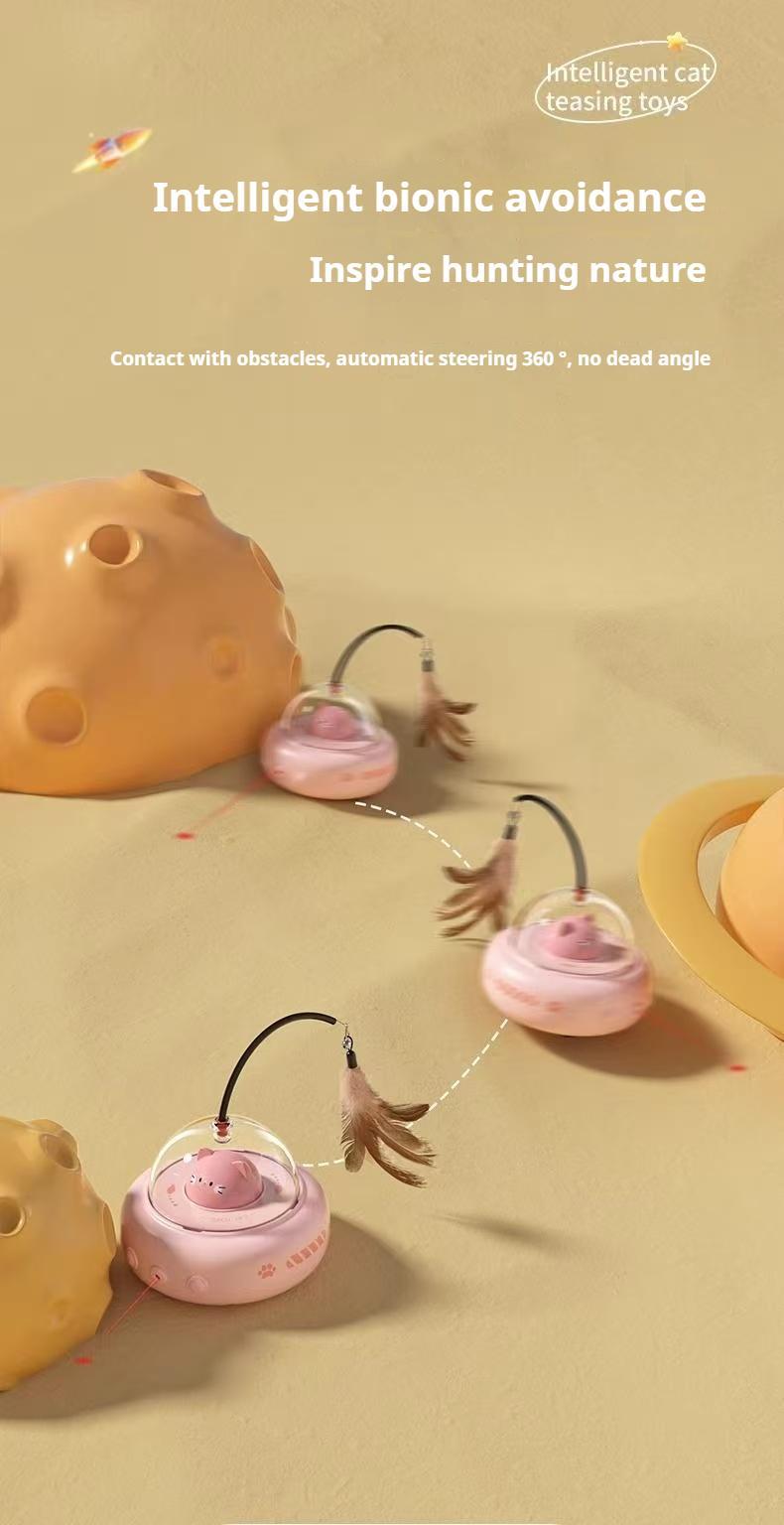 Automatic laser pointer cat car