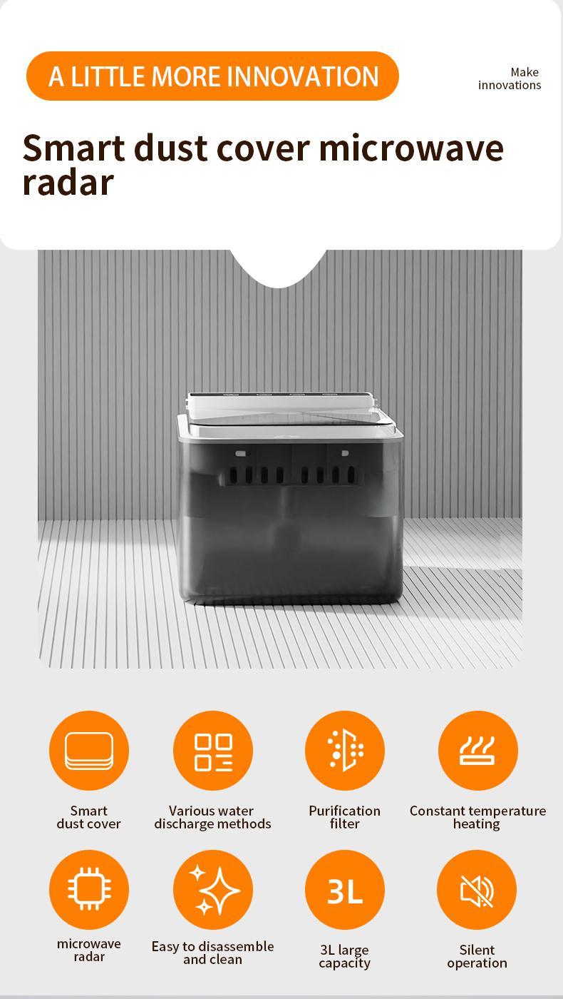 Automatic stainless steel water bowl for pets