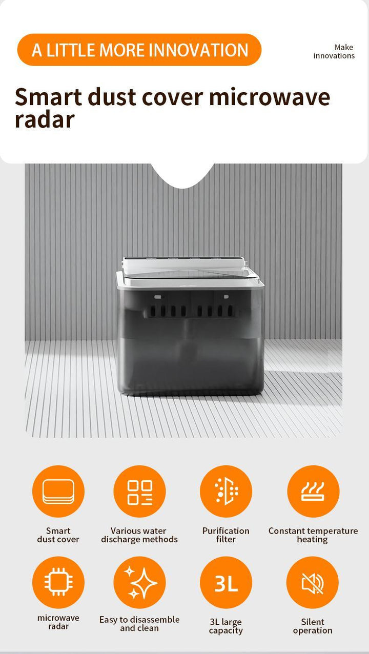 Automatic stainless steel water bowl for pets