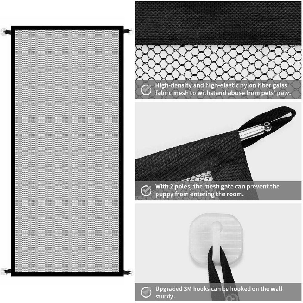 Baby safety mesh fence for stairs