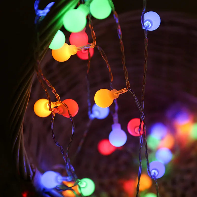 Ball garland lights for Christmas trees