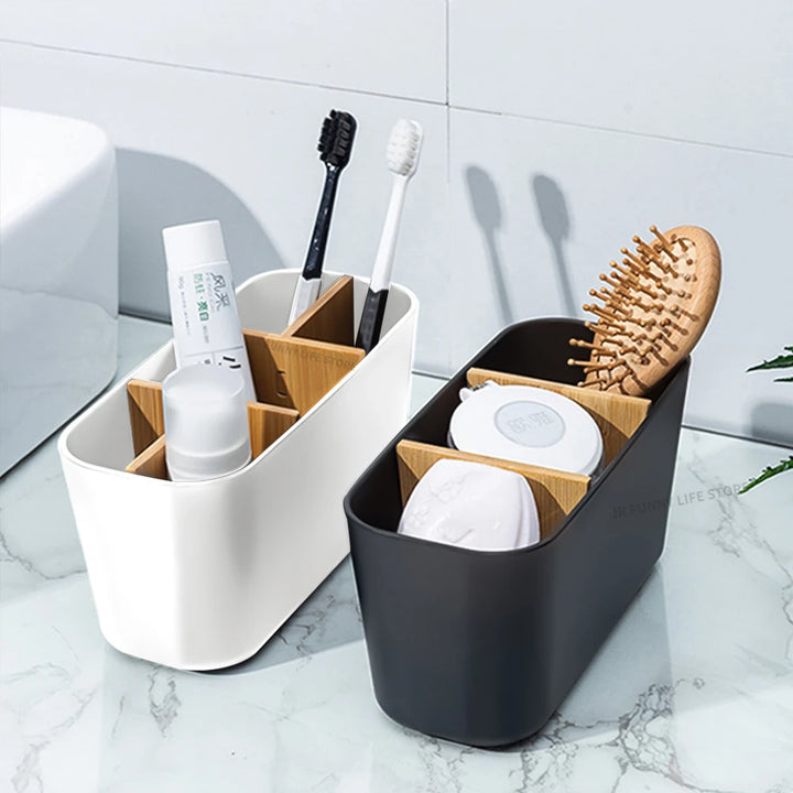 Bamboo Electric Toothbrush Holder Bathroom Accessory