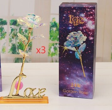 Base and light X3 Rose flower gift