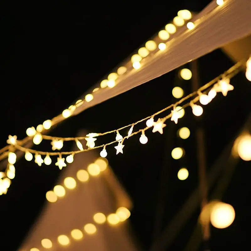 Battery-operated fairy lights for weddings