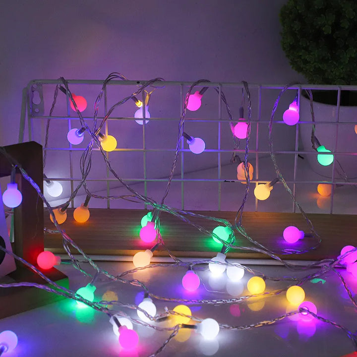 Battery-powered fairy lights for patios