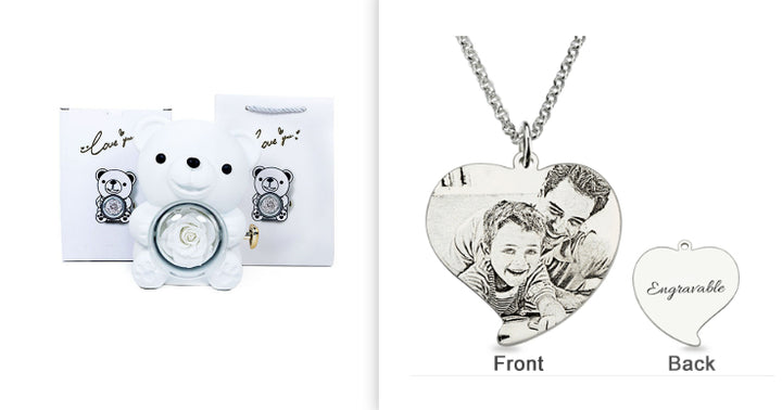 Bear rose decorative box