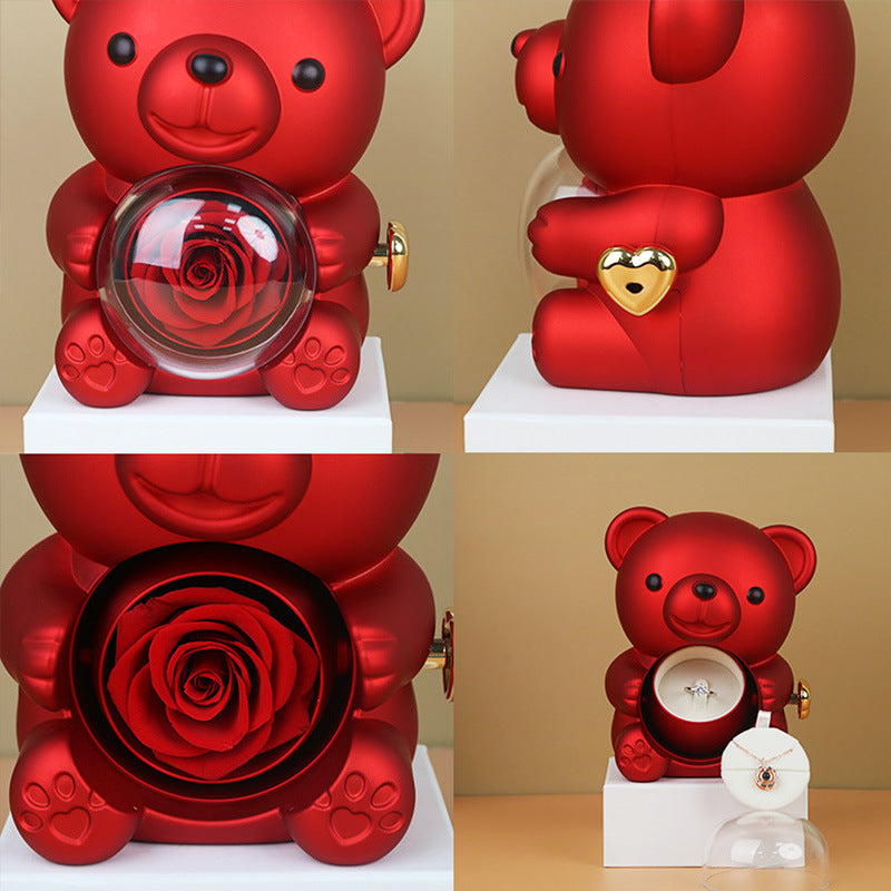 Bear rose jewelry box