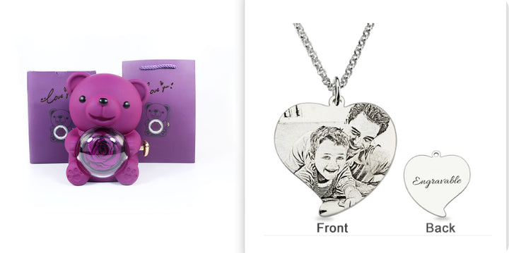 Bear rose presentation box