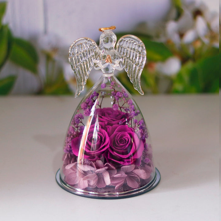 Beauty Angel Purple Flower Box