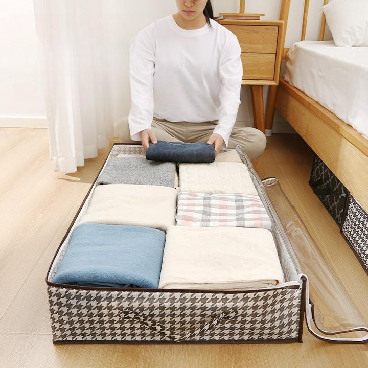 Bed bottom foldable storage organizer