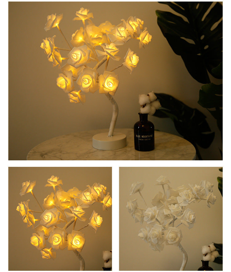 Bedroom Rose LED Lamp
