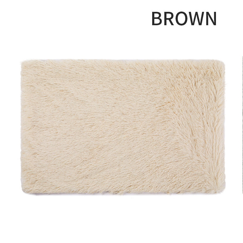 Beige bath mat