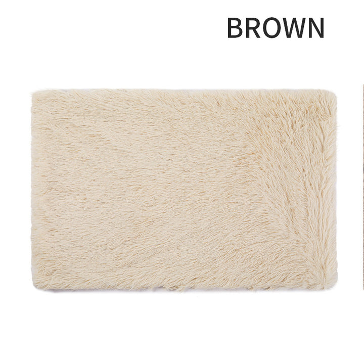 Beige bath mat