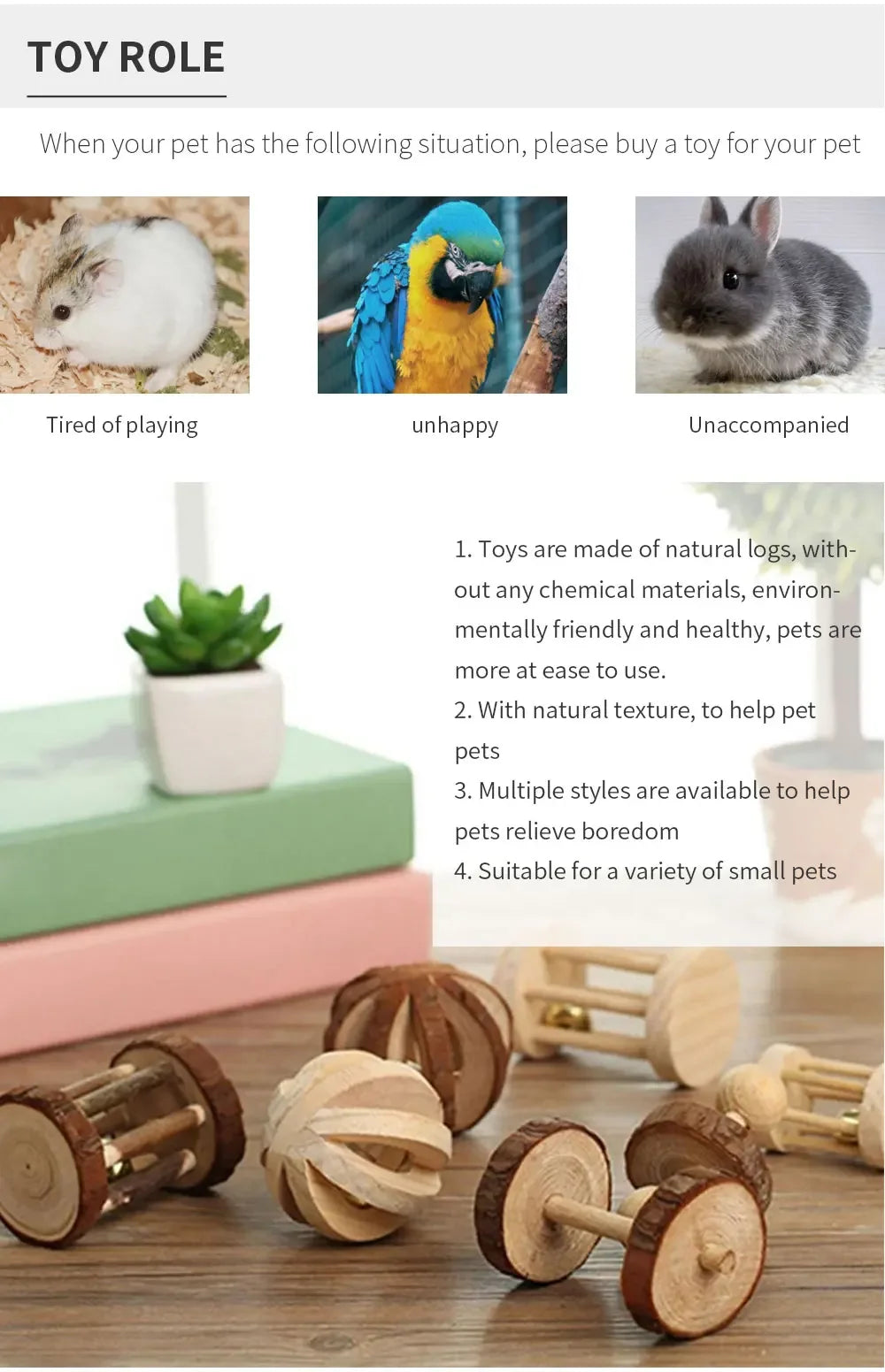 Bell Chew Toy for Hamsters toy role