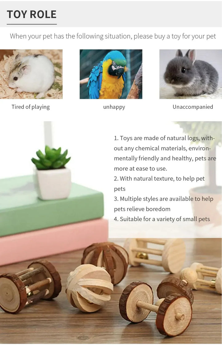 Bell Chew Toy for Hamsters toy role