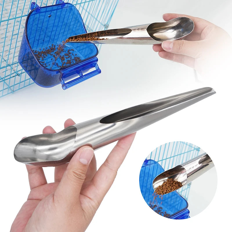 Bird Cage Spoon Food Add Tool