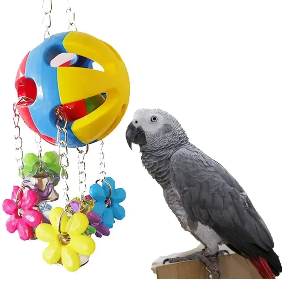 Bird Cage Swing Rope Chew Toy