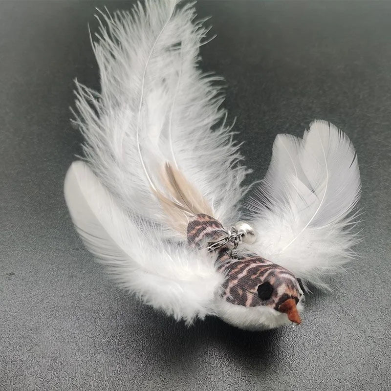 Bird Feather Suction Cup Cat Toy