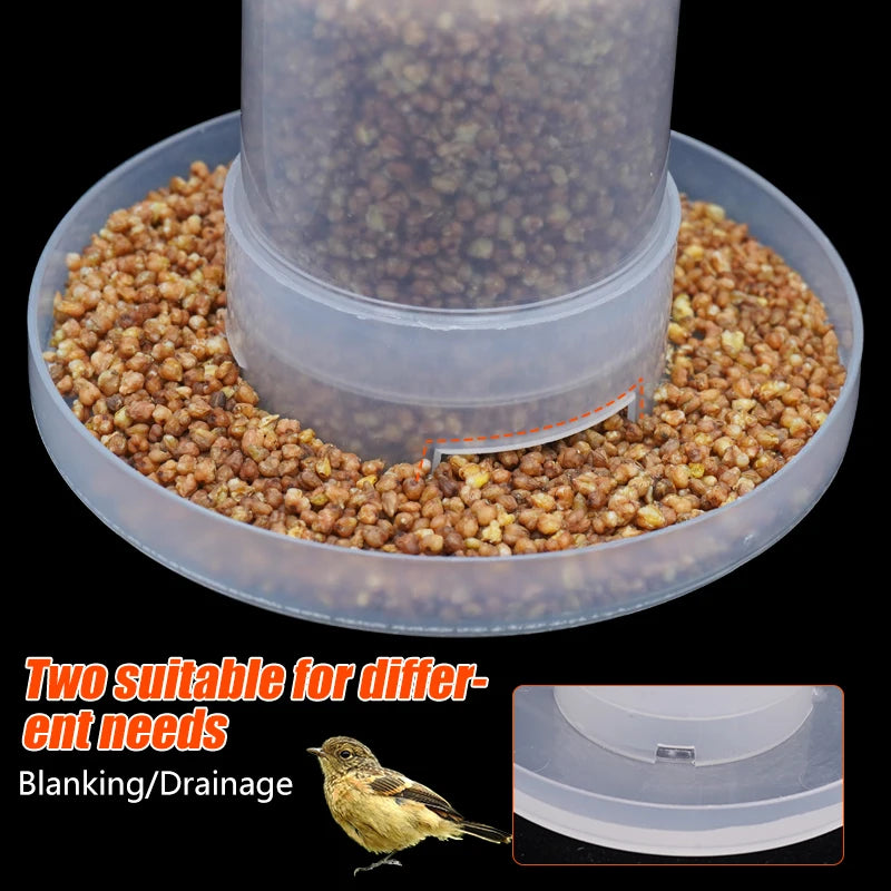 Bird Food Box Plastic Tank