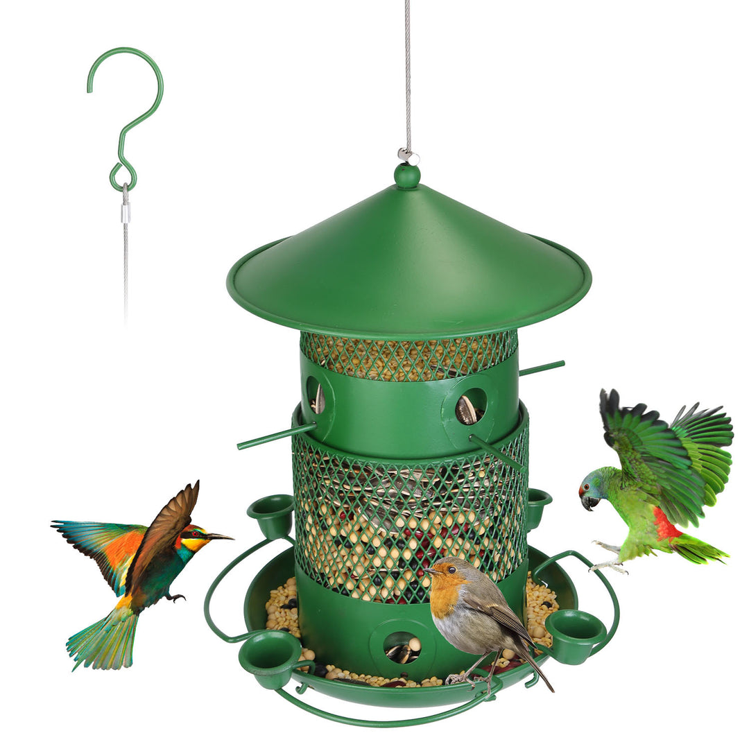 Bird feeder with chew proof design