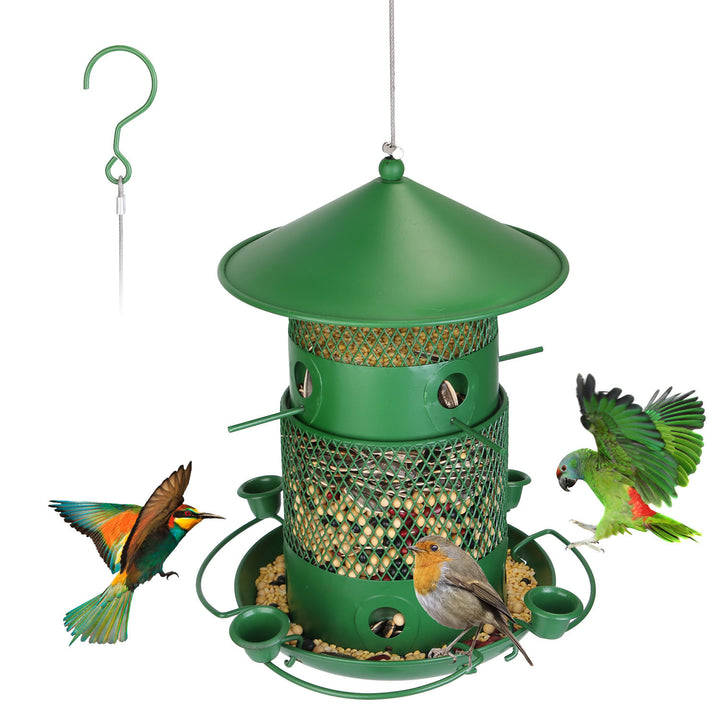 Bird feeder with chew proof design