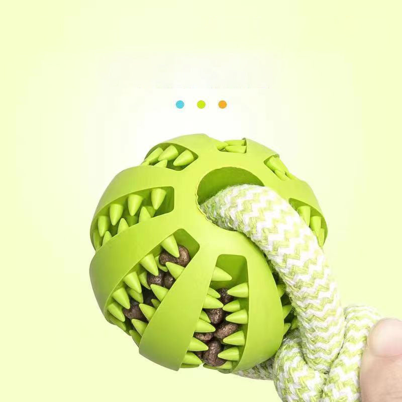 Bite resistant pet toy ball rubber