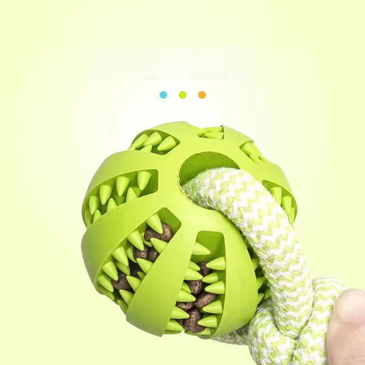 Bite resistant pet toy ball rubber