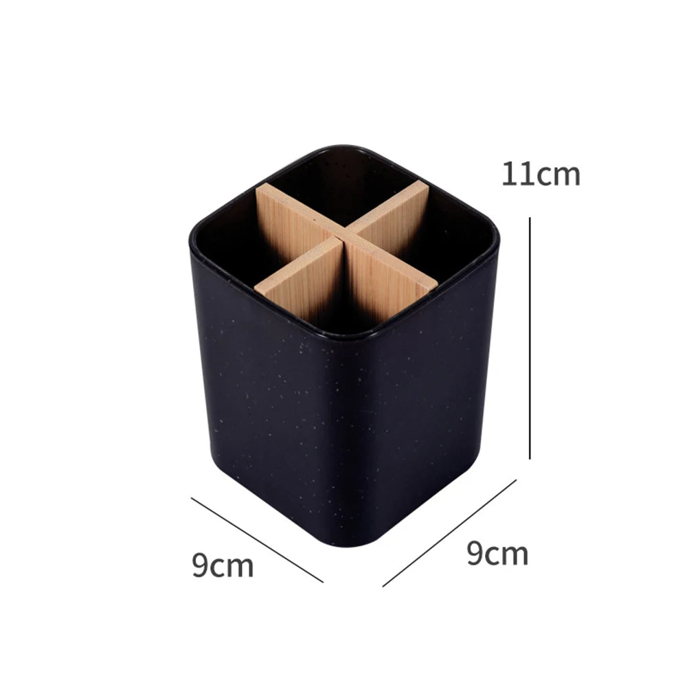 Black 4 Grid Electric Toothbrush Holder 