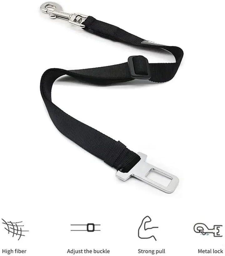 Black Car Seat Belt For Dogs 