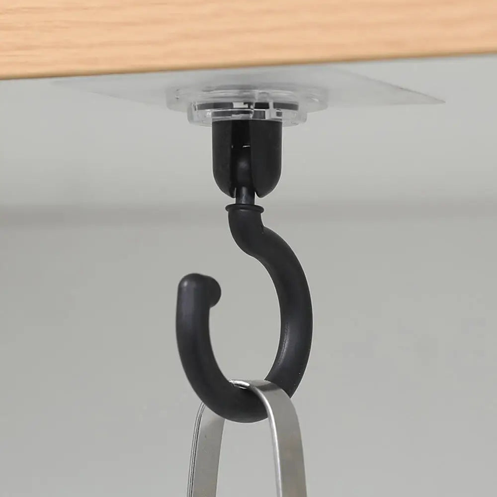 Black Ceiling Rotary Hook 