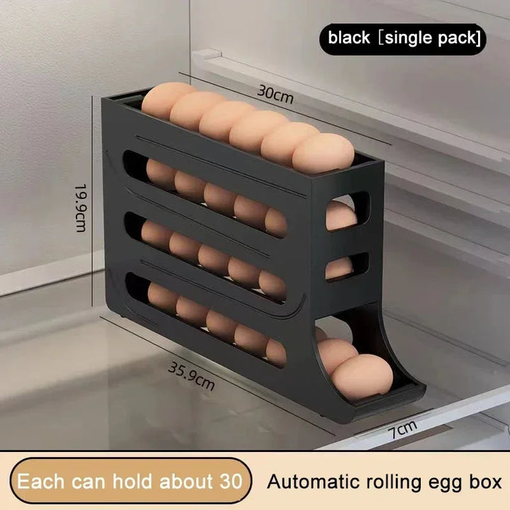 Black Egg Basket Holder Box