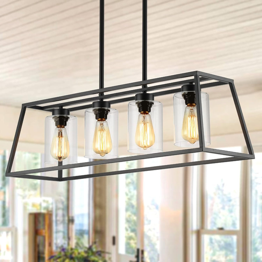 Black Farmhouse Dining Chandelier