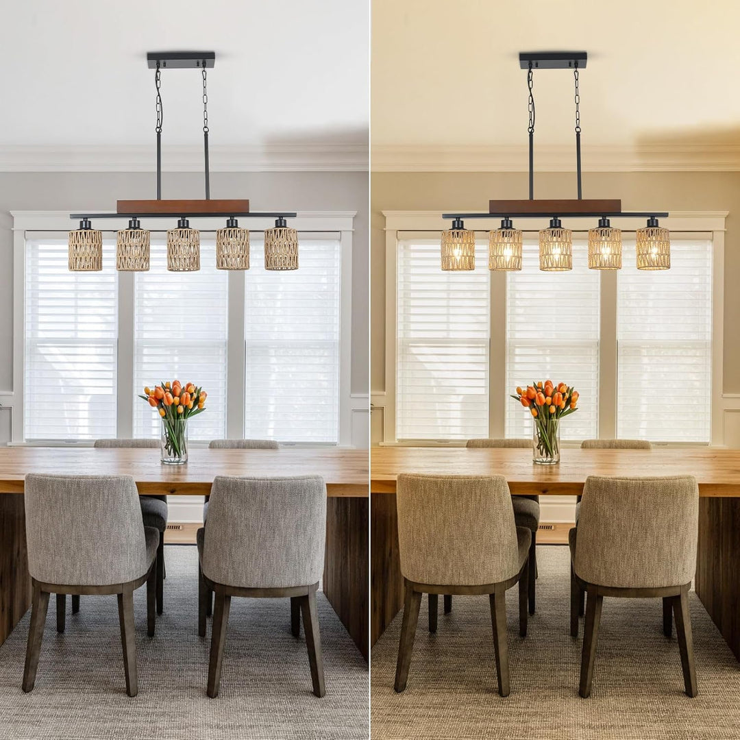 Black Iron Chandelier for Dining Area
