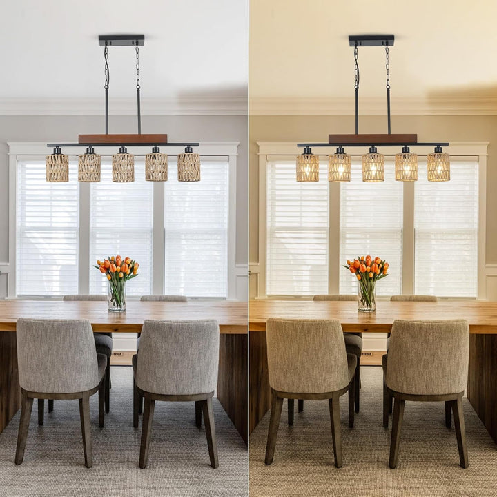 Black Iron Chandelier for Dining Area
