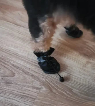 Black Pet Dog Shoes