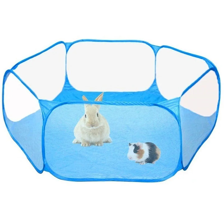 Blue Color Portable Pet Cat Dog Cage Tent