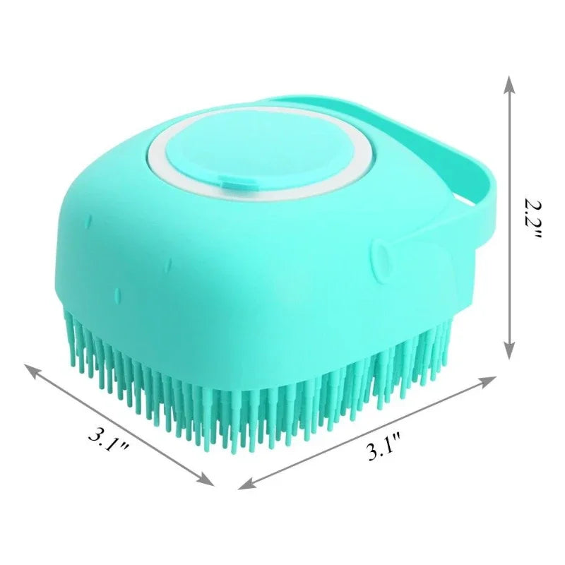 Blue Shampoo Brush for Dogs 